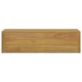 Miniatyrbilde 8 av 9: vidaXL Veggmontert baderomsskap 110x45x30 cm heltre teak