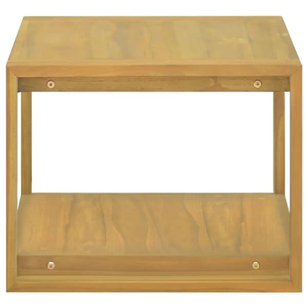 vidaXL Veggmontert baderomsskap 60x45x35 cm heltre teak