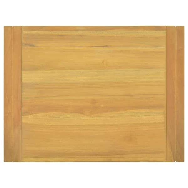 vidaXL Veggmontert baderomsskap 60x45x35 cm heltre teak