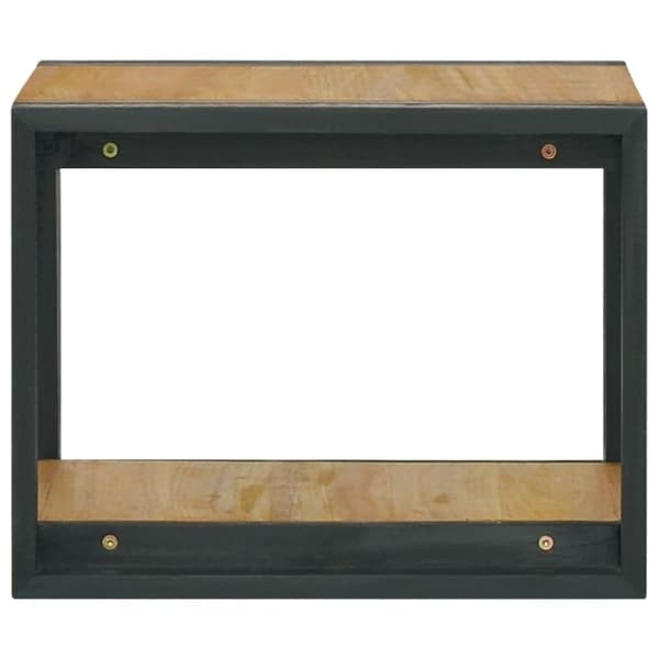 vidaXL Väggmonterat badrumsskåp 45x45x35 cm massiv teak