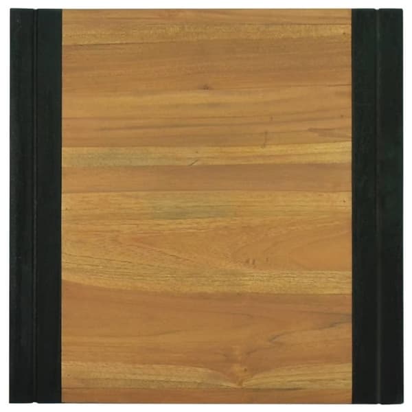 vidaXL Väggmonterat badrumsskåp 45x45x35 cm massiv teak