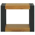Miniatyrbild 2 av 6: vidaXL Väggmonterat badrumsskåp 45x45x35 cm massiv teak