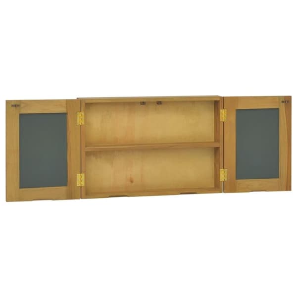 vidaXL Spegelskåp 60x10x40 cm massiv teak