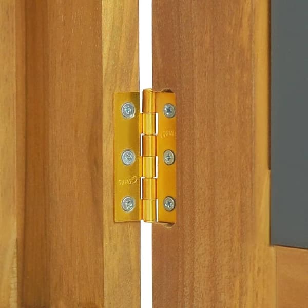 vidaXL Spegelskåp 60x10x40 cm massiv teak