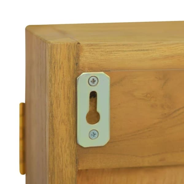 vidaXL Spegelskåp 60x10x40 cm massiv teak
