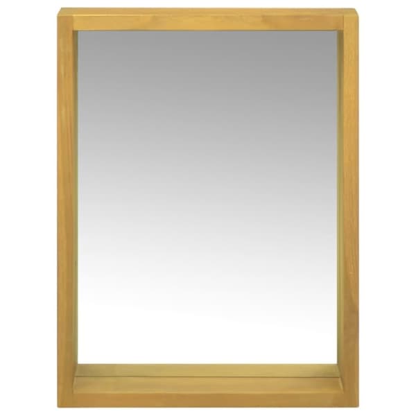 vidaXL Speilskap 30x10x40 cm heltre teak