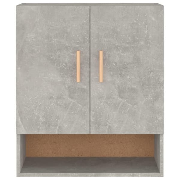 vidaXL Väggskåp betonggrå 60x31x70 cm konstruerat trä
