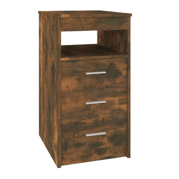 vidaXL Kommode røkt eik 40x50x76 cm konstruert tre