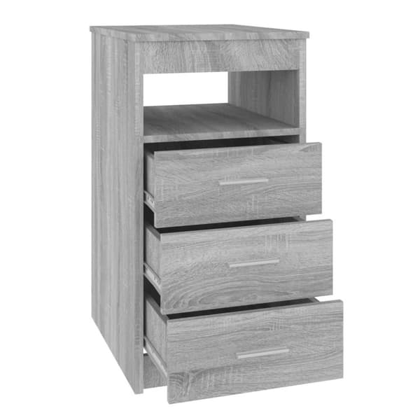 vidaXL Kommode grå sonoma 40x50x76 cm konstruert tre