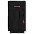 Miniatyrbilde 6 av 11: vidaXL Skap til skrivebord svart 40x50x75 cm heltre furu