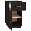 Miniatyrbilde 8 av 11: vidaXL Skap til skrivebord svart 40x50x75 cm heltre furu