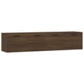 Miniatyrbilde 2 av 9: vidaXL Veggskap 2 stk brun eik 60x36,5x35 cm konstruert tre