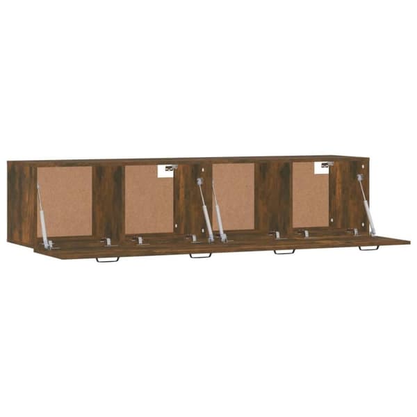 vidaXL Veggskap 2 stk røkt eik 60x36,5x35 cm konstruert tre
