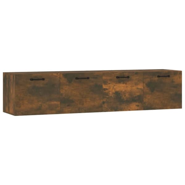 vidaXL Veggskap 2 stk røkt eik 60x36,5x35 cm konstruert tre