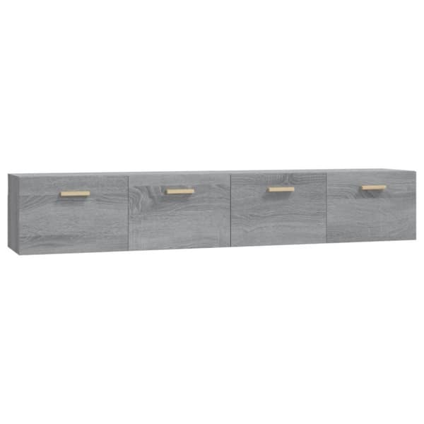 vidaXL Veggskap 2 stk grå sonoma 100x36,5x35 cm konstruert tre