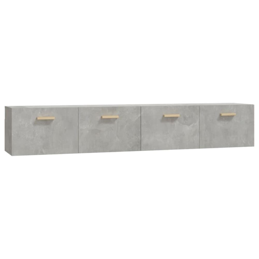 vidaXL Väggskåp 2 st betonggrå 100x36,5x35 cm konstruerat trä