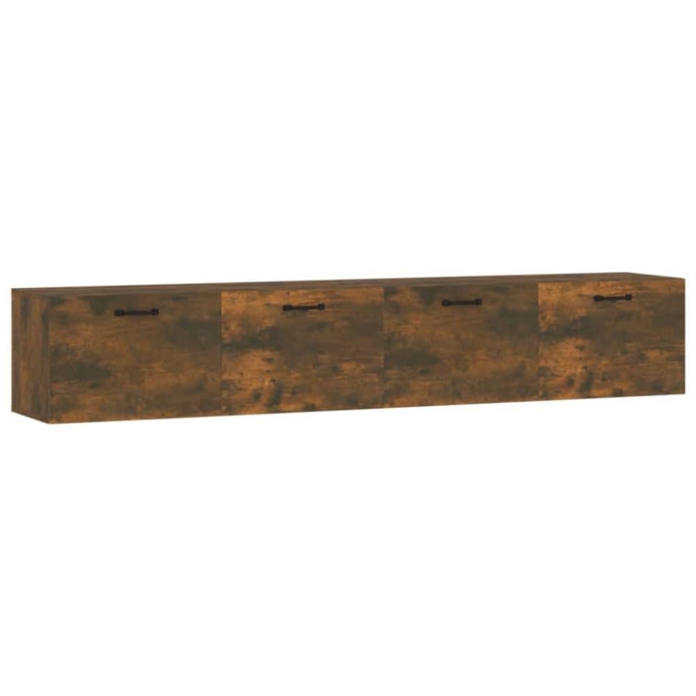 vidaXL Väggskåp 2 st rökfärgad ek 100x36,5x35 cm konstruerat trä