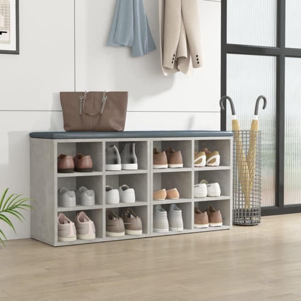 vidaXL skoreoler 2 stk. 52,5x30x50 cm betongrå