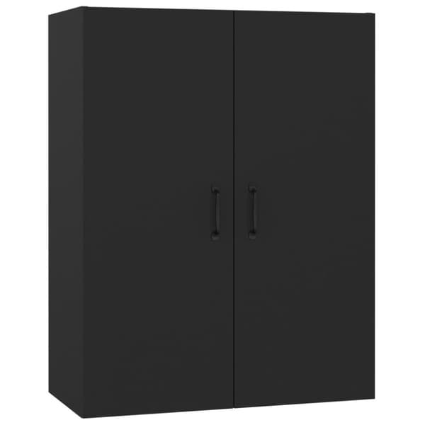 vidaXL vægskab 69,5x34x90 cm konstrueret træ sort
