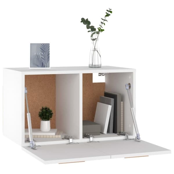 vidaXL vægskab 60x36,5x35 cm konstrueret træ hvid