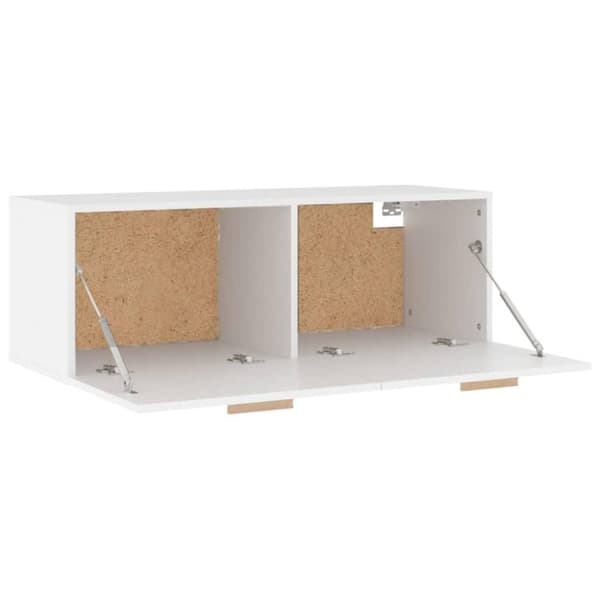 vidaXL vægskab 100x36,5x35 cm konstrueret træ hvid