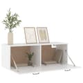 Miniatyrbillede 4 af 10: vidaXL vægskab 100x36,5x35 cm konstrueret træ hvid