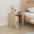 Miniatyrbillede 3 af 10: vidaXL sengebord 50x39x47 cm sonoma-eg
