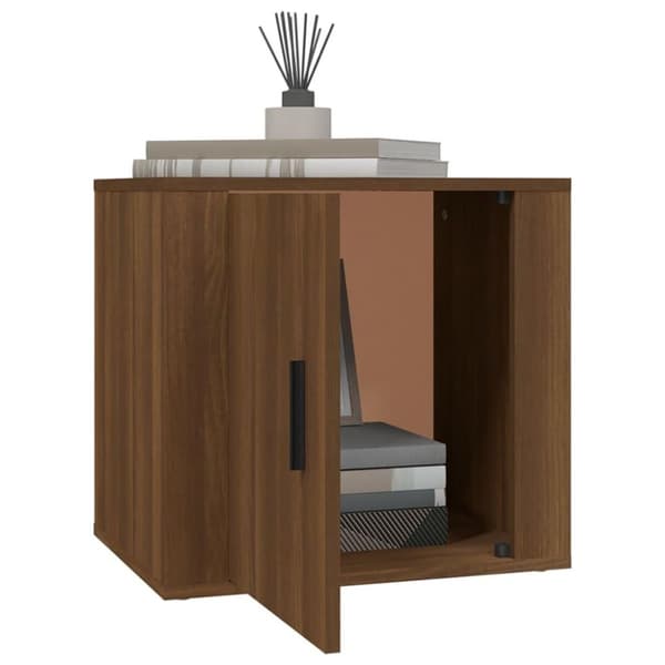 vidaXL Yöpöydät 2 kpl ruskea tammi 50x39x47 cm