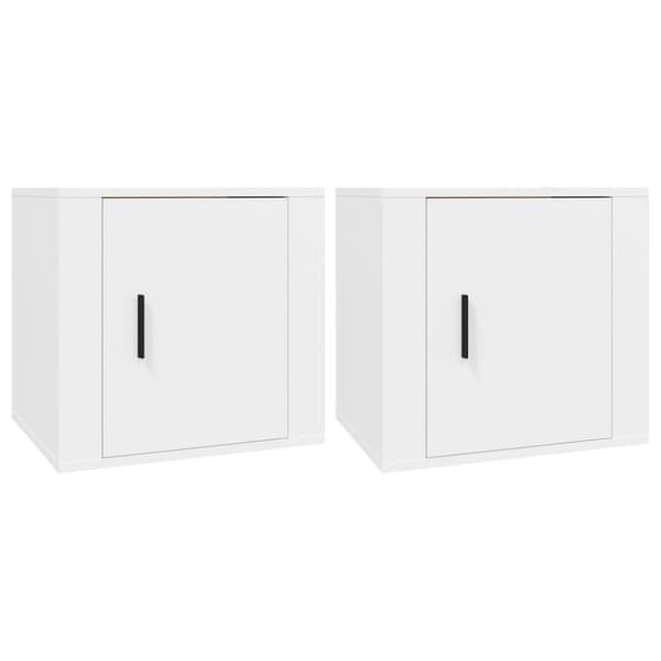 vidaXL Nattbord 2 stk hvit 50x39x47 cm