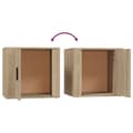 Miniatyrbilde 9 av 11: vidaXL Nattbord 2 stk sonoma eik 50x39x47 cm