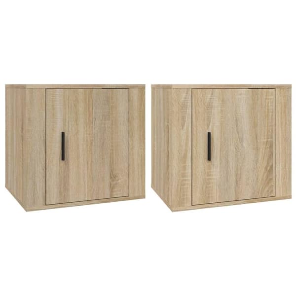 vidaXL Nattbord 2 stk sonoma eik 50x39x47 cm