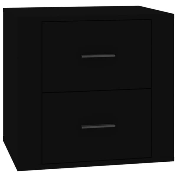 vidaXL Nattbord svart 50x39x47 cm