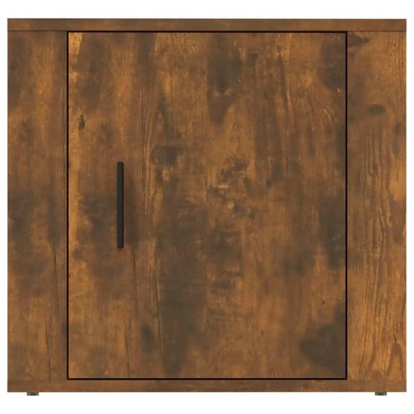 vidaXL Nattbord røkt eik 50x39x47 cm