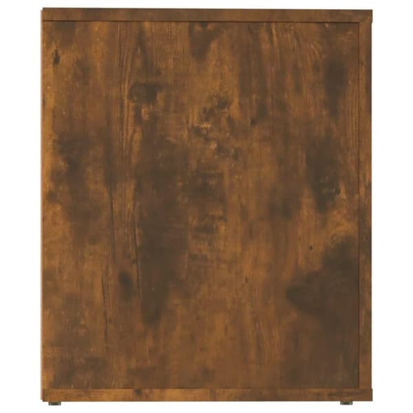 vidaXL Nattbord røkt eik 50x39x47 cm