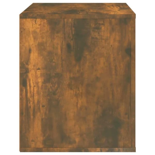 vidaXL Nattbord røkt eik 50x39x47 cm