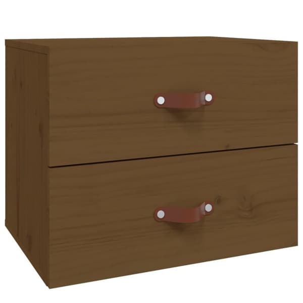 vidaXL Väggmonterade sängbord 2 st Honungsbrun 50x36x40 cm