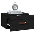 Miniatyrbilde 4 av 9: vidaXL Veggmontert nattbord svart 40x29,5x22 cm