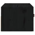 Miniatyrbilde 6 av 9: vidaXL Veggmontert nattbord svart 40x29,5x22 cm