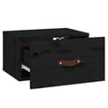 Miniatyrbilde 7 av 9: vidaXL Veggmontert nattbord svart 40x29,5x22 cm