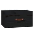 Miniatyrbilde 1 av 9: vidaXL Veggmontert nattbord svart 40x29,5x22 cm