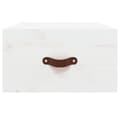 Miniatyrbilde 5 av 9: vidaXL Veggmontert nattbord hvit 40x29,5x22 cm