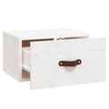 Miniatyrbilde 7 av 9: vidaXL Veggmontert nattbord hvit 40x29,5x22 cm
