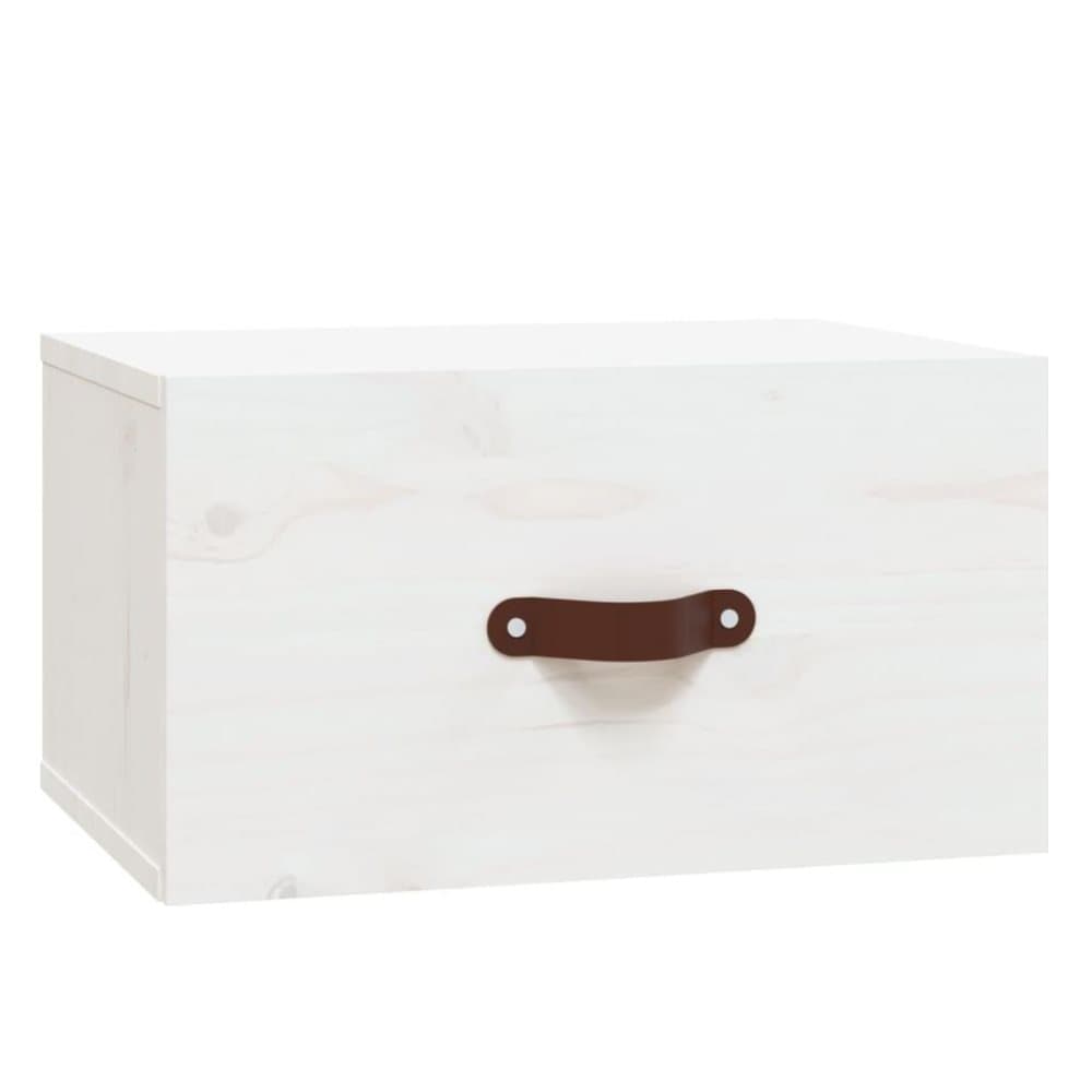 vidaXL Väggmonterade sängbord vit 40x29,5x22 cm