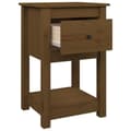 Miniatyrbilde 9 av 11: vidaXL Nattbord 2 stk honningbrun 40x35x61 cm heltre furu