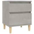 Miniatyrbilde 5 av 11: vidaXL Nattbord 2 stk betonggrå 40x35x50 cm