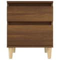 Miniatyrbilde 5 av 10: vidaXL Nattbord brun eik 40x35x50 cm