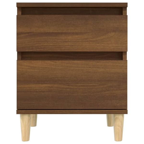 vidaXL Nattbord brun eik 40x35x50 cm