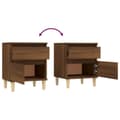 Miniatyrbilde 8 av 10: vidaXL Nattbord brun eik 40x35x50 cm
