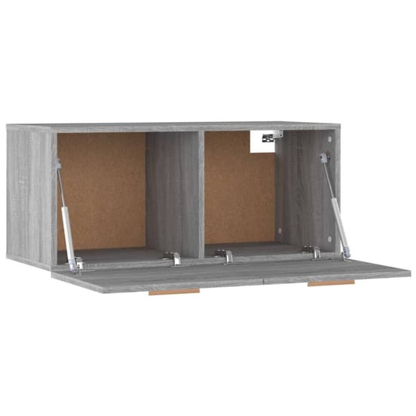 vidaXL vægskab 80x35x36,5 cm konstrueret træ grå sonoma-eg