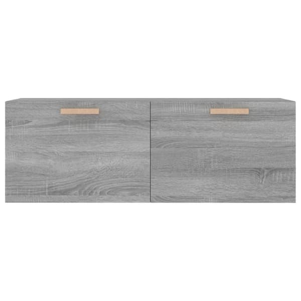 vidaXL Seinäkaappi harmaa Sonoma 100x36,5x35 cm tekninen puu